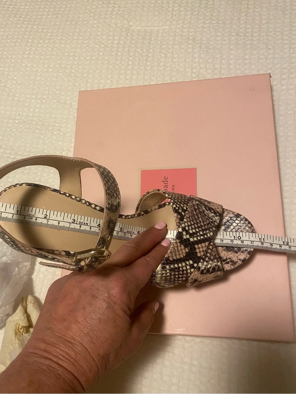 Kate Spade Women’s Snakeprint Platform Grace New in Box size 10